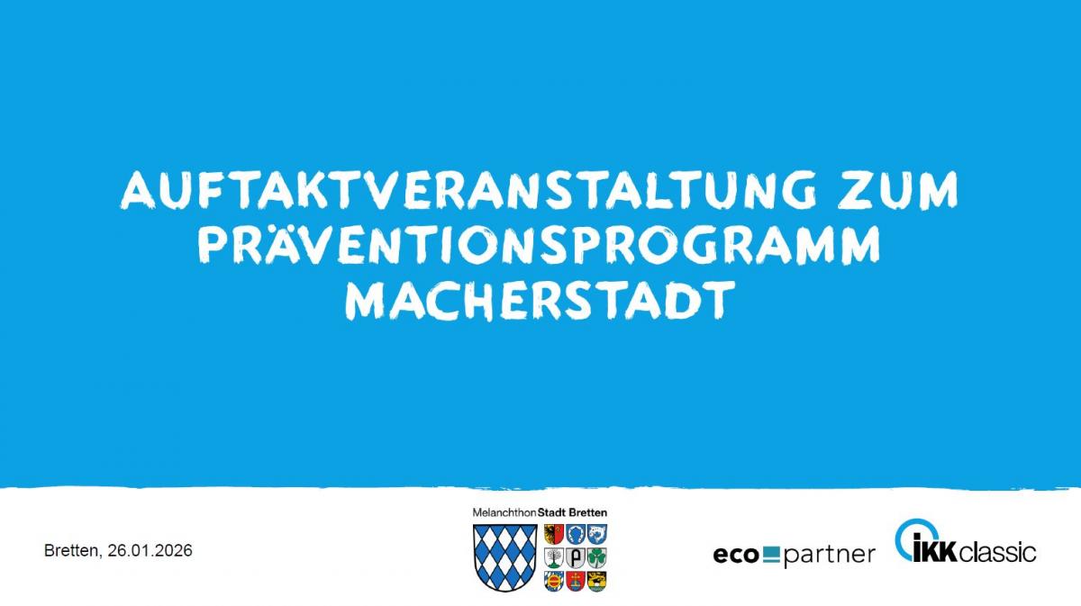 Päsesntation Auftaktveranstaltung