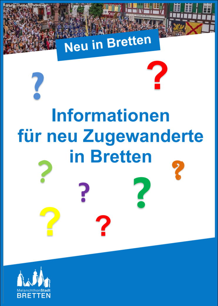 Deckblatt - Broschüre Neu in Bretten