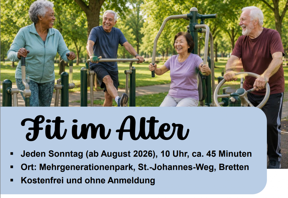 Flyer Fit im Alter