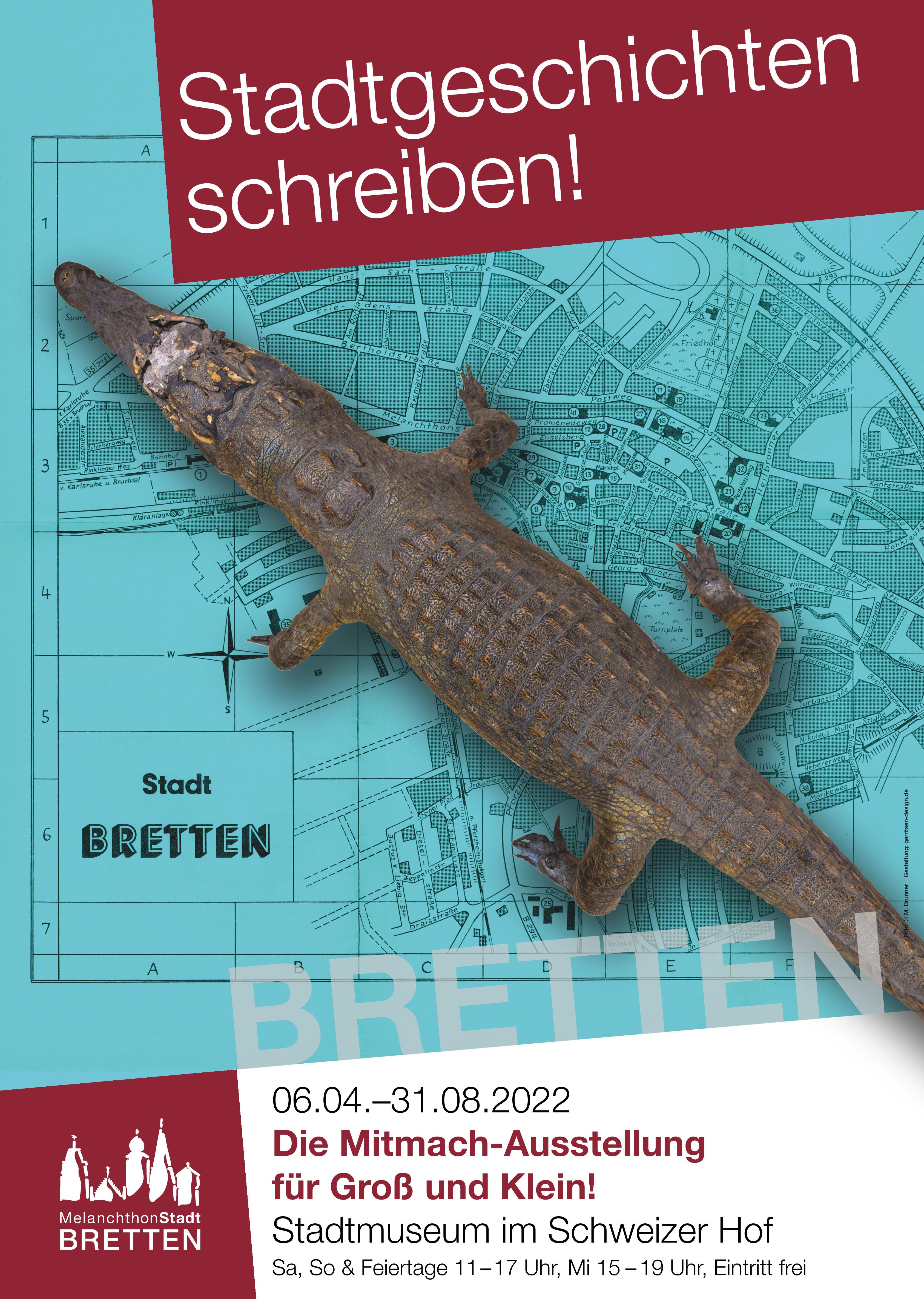 Plakat zur Ausstellung "Stadtgeschichten schreiben!"