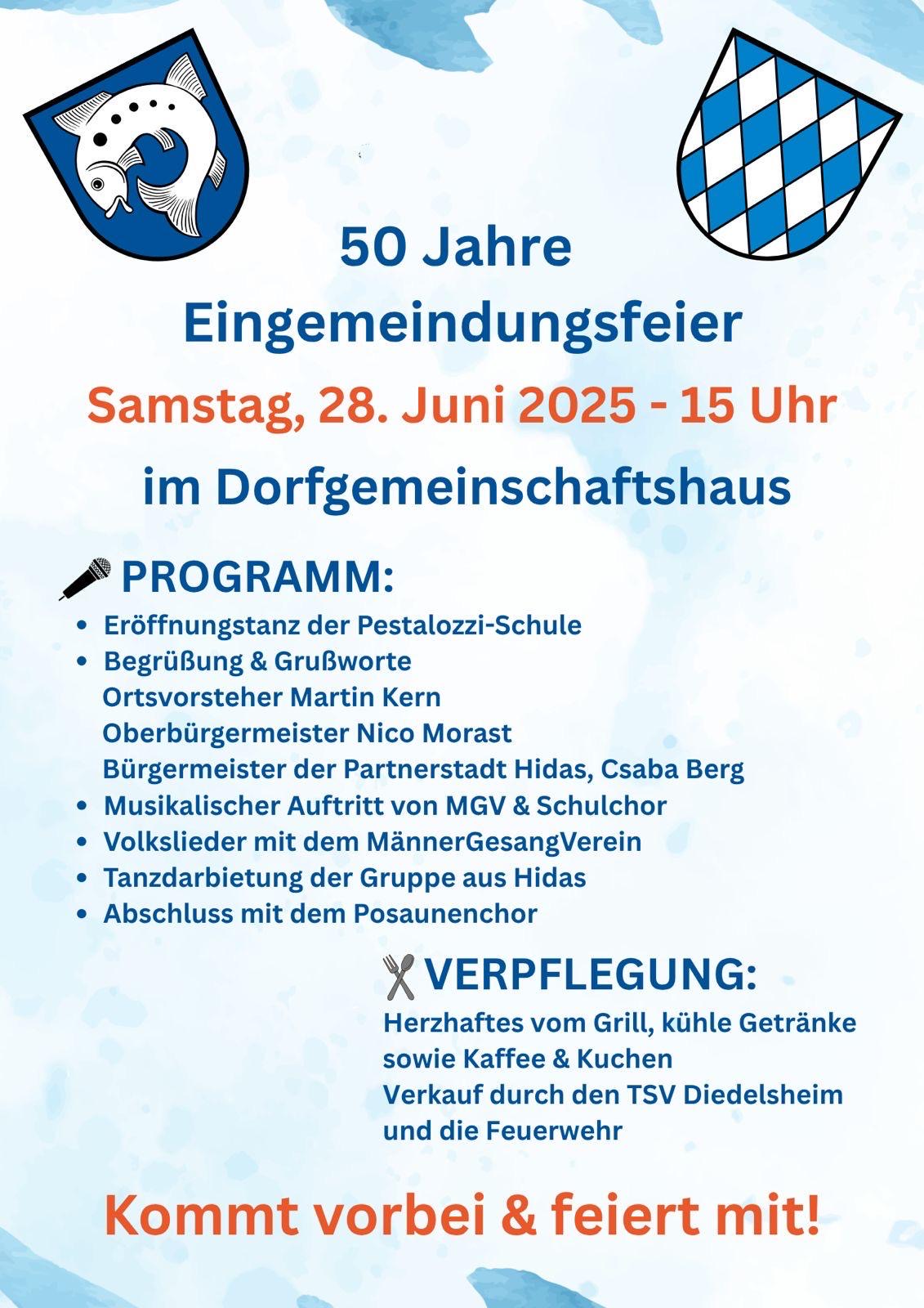 50 Jahr Feier Diedelsheim