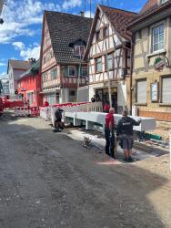 Bauarbeiten an der Pforzheimer Straße