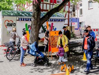 Spielmobil beim Brettener Frühling