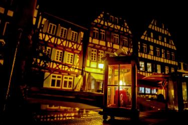 Brettener Innenstadt bei Nacht