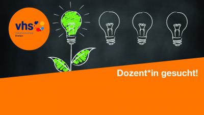 Dozent gesucht