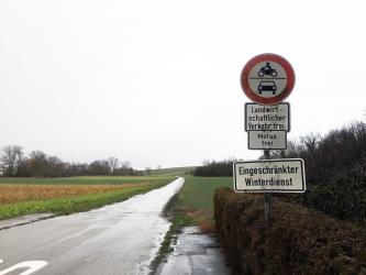 Alte Poststraße zwischen Diedelsheim und Gondelsheim