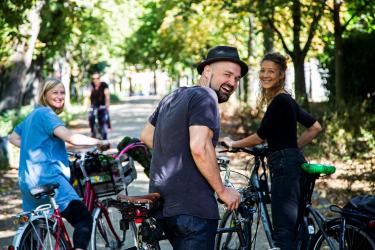 Vom 29. Juni bis 19. Juli heißt es wieder: Ab aufs Rad. (Foto: Klima-Bündnis Services) STADTRADELN 2025