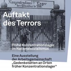 Plakat zur Ausstellung "Auftakt des Terrors"