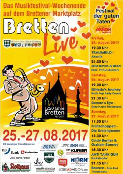 Plakat Bretten live