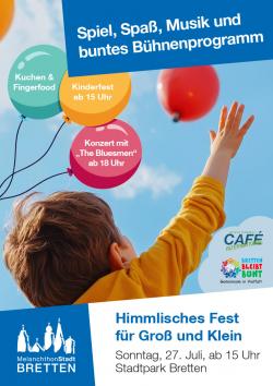 Plakat zum Himmlischen Fest am 27. Juli 2025