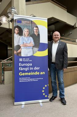 Der Brettener Europa-Gemeinderat Wolfgang Lübeck
