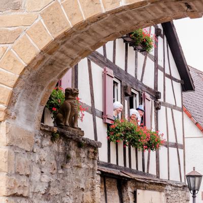 Gerberhaus mit Living-History-Darstellern