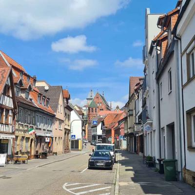 Pforzheimer Straße vor der Umgestaltung